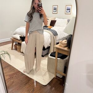 Zara Elastic Waist Wide Leg Pant